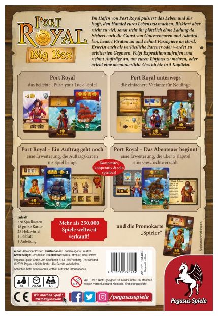 Brettspiel bis zu 5 Spielern ab 8 Jahr(e) 18148G Port Royal Big Box 