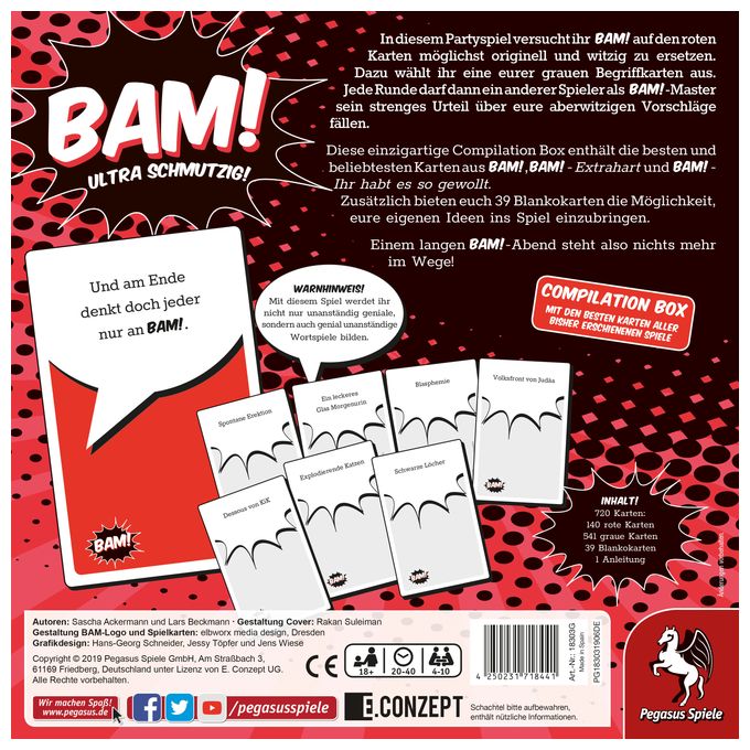 Kartenspiel bis zu 10 Spielern ab 18 Jahr(e) 18303G BAM! 