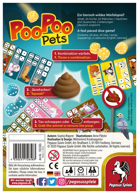 Brettspiel-Erweiterung bis zu 4 Spielern ab 8 Jahr(e) 18338G Poo Poo Pets 