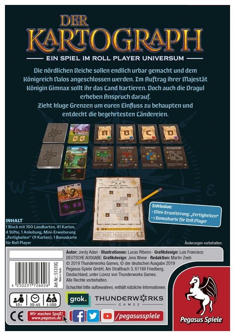 bis zu 100 Spielern ab 10 Jahr(e) 51310G Der Kartograph 