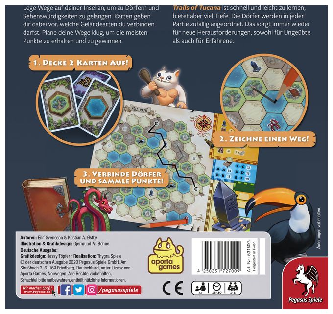 Kartenspiel bis zu 8 Spielern ab 8 Jahr(e) 53150G Trails of Tucana 