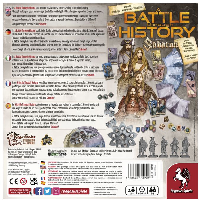 Brettspiel bis zu 5 Spielern ab 14 Jahr(e) 57702G A Battle through History 