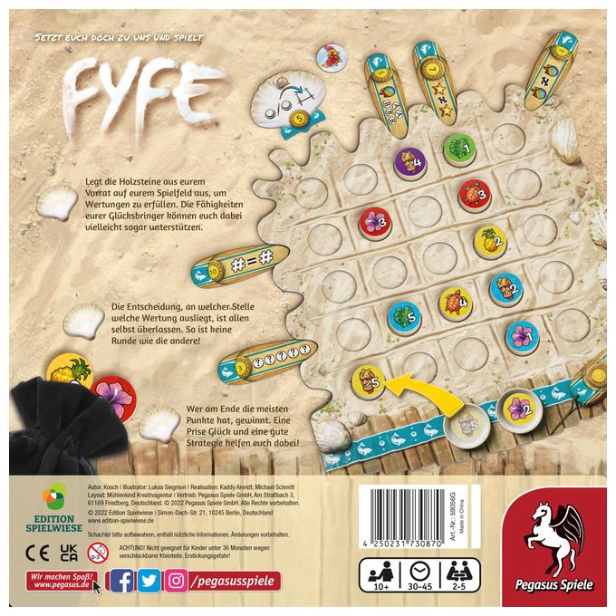 Brettspiel bis zu 5 Spielern ab 10 Jahr(e) 59056G FYFE 