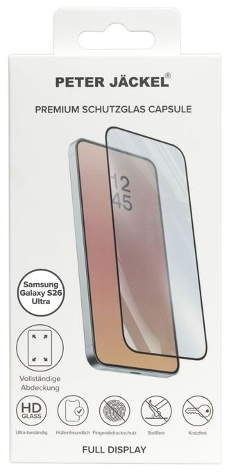 Klare Bildschirmschutzfolie gehärtetes Glas für  Samsung S26 Ultra Schlagfest, Kratzresistent 23012 Capsule Glass 