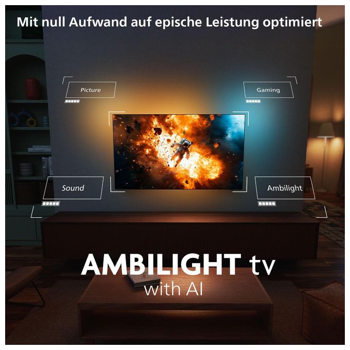 OLED 121,9 cm (48 Zoll) Fernseher 4K Ultra HD VESA 300 x 300 mm  48OLED760/12 (Grau) 
