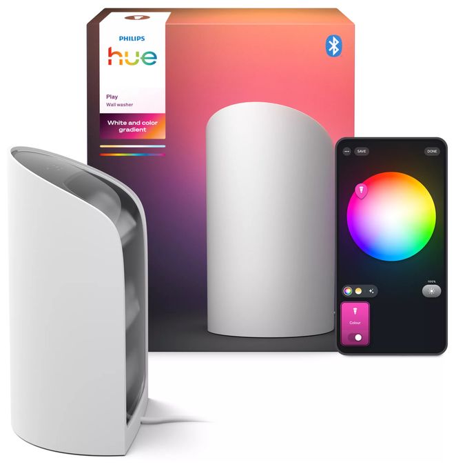 Intelligente Tischleuchte Multi Hue Play Wallwasher 