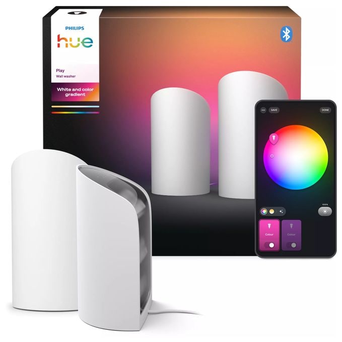 Intelligente Tischleuchte Multi Hue Play Wallwasher 