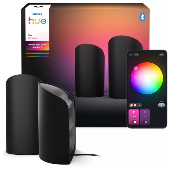 Intelligente Tischleuchte Multi Hue Play Wallwasher 