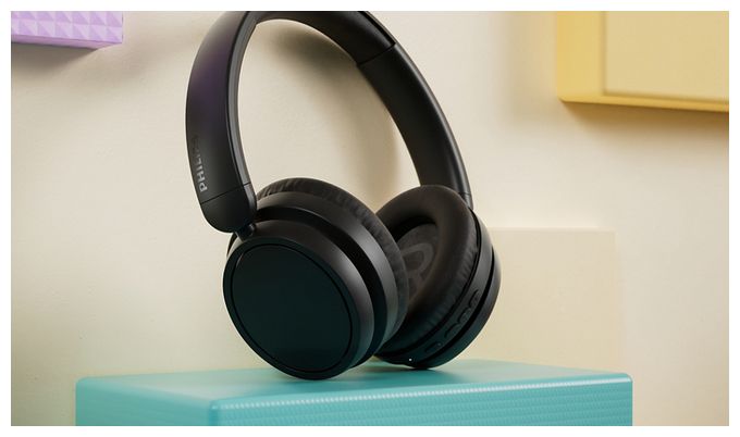Ohraufliegender Bluetooth Kopfhörer kabellos 65 h Laufzeit  TAH4209WT/00 (Schwarz) 