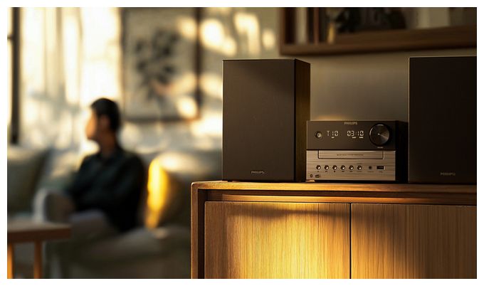 2 Kanäle Heim-Audio-Mikrosystem DAB, DAB+ 20 W Bluetooth  TAM3505M2/12 (Schwarz) 