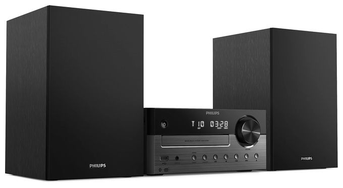 2 Kanäle Heim-Audio-Mikrosystem DAB, DAB+, FM 80 W Bluetooth (Schwarz, Dunkles Grau) TAM4505M2/12 