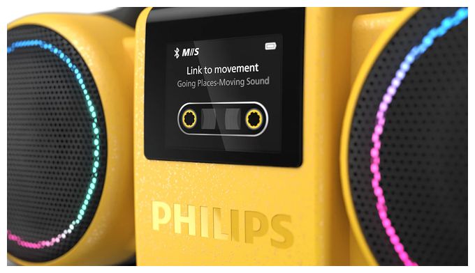60 W Bluetooth Lautsprecher IP67 Laufzeit bis 24 h  TAMS60 The Roller (Gelb) 