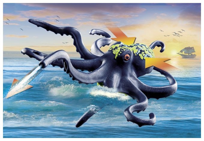 Kampf gegen den Riesenoktopus 