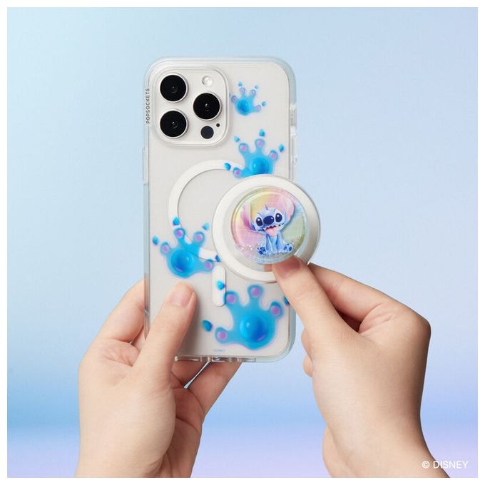Fingerring für Apple iPhone 12+ (Mehrfarbig, Durchscheinend) PopGrip MagSafe Tidepool Stitch Dreamscape 