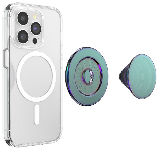 Fingerring für Apple iPhone 12+  PopGrip MagSafe Nightshade Opalescent (Grün) 
