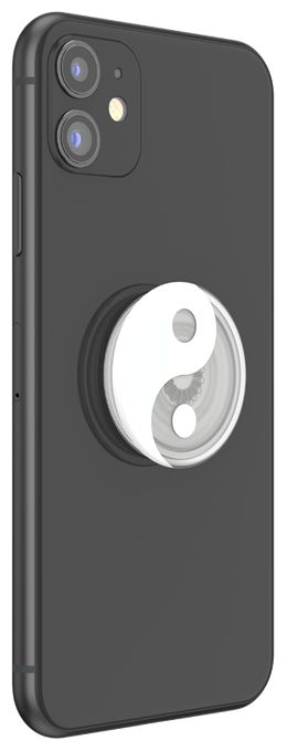 Fingerring für Jede Marke  PopGrip PlantCore Yin and Yang (Grau, Weiß) 