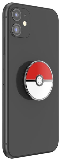 Fingerring für Universal  PopGrip Pokémon - Pokéball Enamel (Rot, Schwarz, Weiß) 
