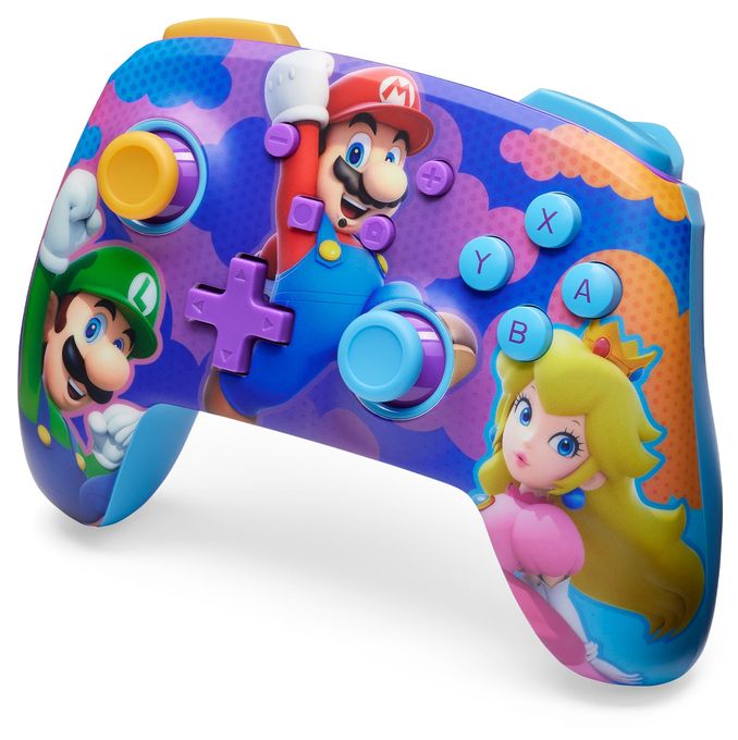 Analog / Digital Gamepad für Nintendo Switch, Nintendo Switch Lite, Nintendo Switch OLED  Enhanced Wireless Controller Super Mario - Color Splash Heroes (Mehrfarbig) 