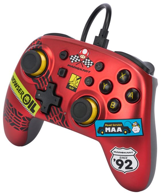 Analog Gamepad für Nintendo Switch  Nano Wired Controller Mario Kart: Racer Red (Rot) 