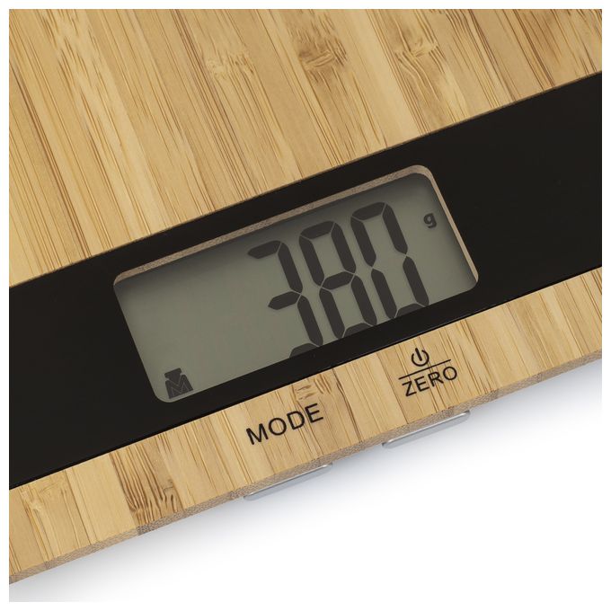 Elektronische Küchenwaage bis 5 kg Genauigkeit 1 g  492944 Pure (Bambus, Schwarz) 