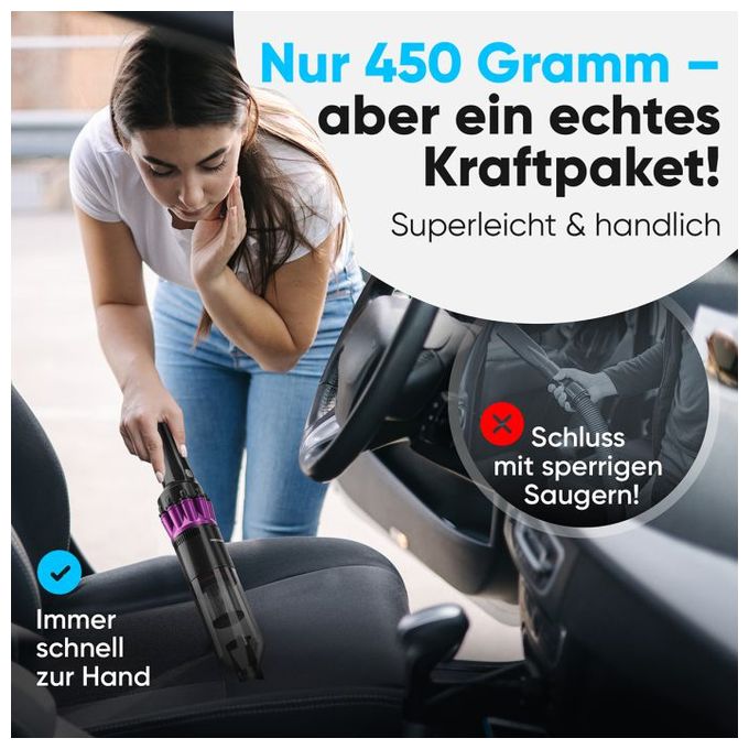 Handstaubsauger Beutellos bis 20 min Laufzeit 7,4 V HEPA  PC-AKS3137 (Anthrazit) 