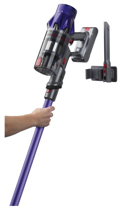 Handstaubsauger Beutellos bis 35 min Laufzeit 22,2 V HEPA  PC-BS3148A (Grau, Violett) 
