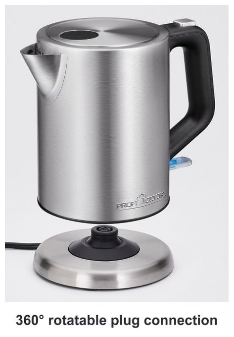 1,0 l Wasserkocher 2200 W  PC-WKS1106 (Edelstahl) 