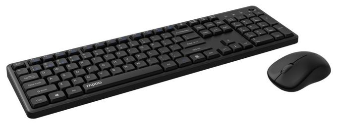 Büro Tastatur RF Wireless + Bluetooth 2.4 GHz  8150M (Schwarz) 