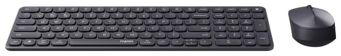 Büro Tastatur RF Wireless + Bluetooth 2.4 GHz  9710M (Dunkles Grau) 
