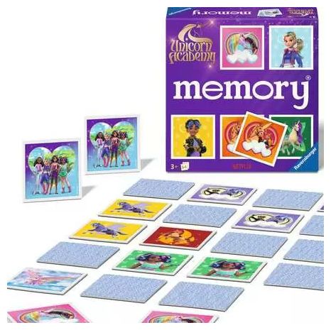 Kartenspiel bis zu 8 Spielern ab 3 Jahr(e) Memory Unicorn Academy 