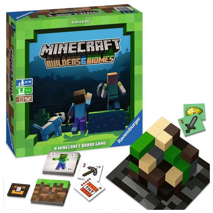 Brettspiel bis zu 4 Spielern ab 10 Jahr(e) Minecraft Builders & Biomes 