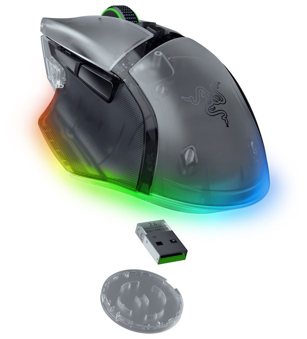 35000 DPI Gaming Maus Optisch  Basilisk V3 Pro (Weiß) 