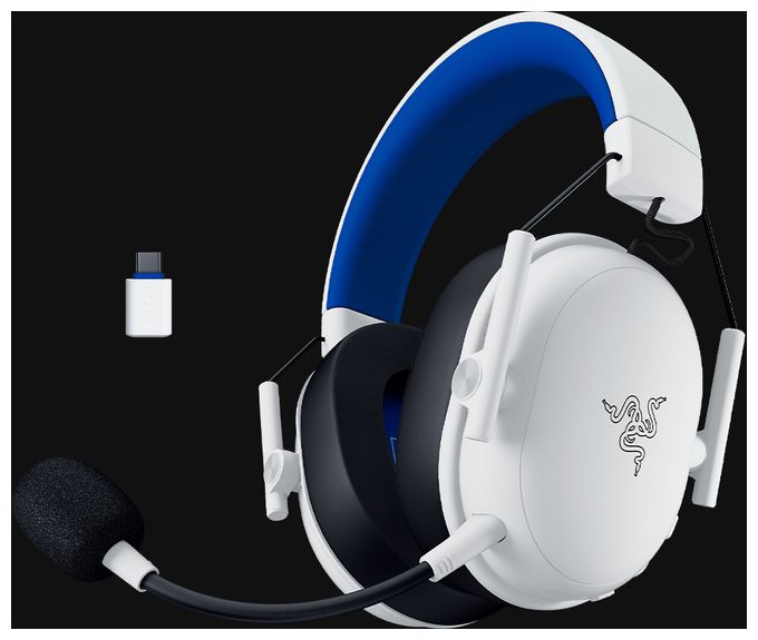 Ohraufliegender Bluetooth Kopfhörer kabellos USB Typ-C  BlackShark V3 X HyperSpeed (Weiß) 