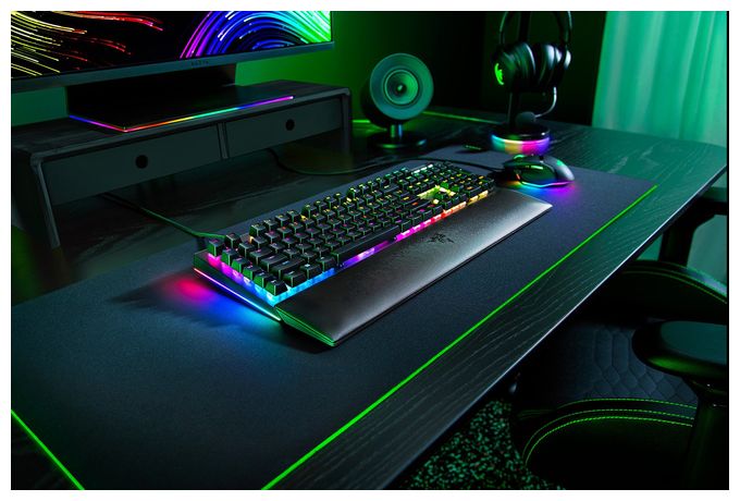 RGB-LED Gaming Tastatur USB  BlackWidow V4 (Schwarz) 