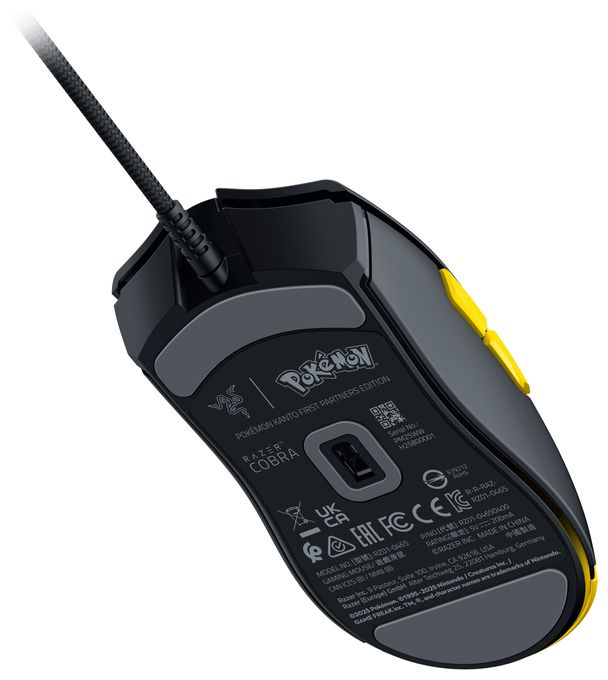 8500 DPI Gaming Maus Optisch  Cobra (Schwarz, Gelb) 