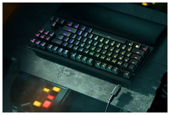 RGB-LED Gaming Tastatur USB  Huntsman V2 Tenkeyless (Schwarz) 