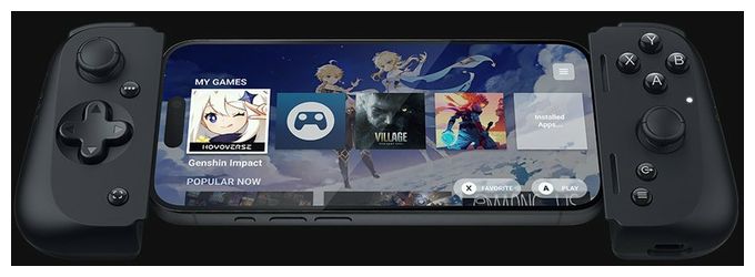 Gamepad für Android, PC, iOS  Kishi V2 (Schwarz) 