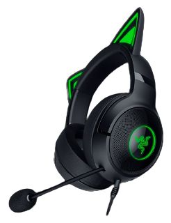 Over Ear Kopfhörer Kabelgebunden USB Typ-A  Kraken Kitty V2 (Schwarz) 