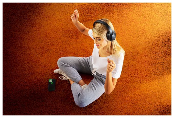 Over Ear Bluetooth Kopfhörer kabelgebunden&kabellos 40 h Laufzeit USB Typ-A  Opus (ANC) (Schwarz) 