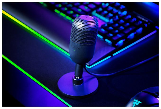 Kabelgebunden Tischmikrofon 96 kHz USB  Seiren V3 Mini (Schwarz) 