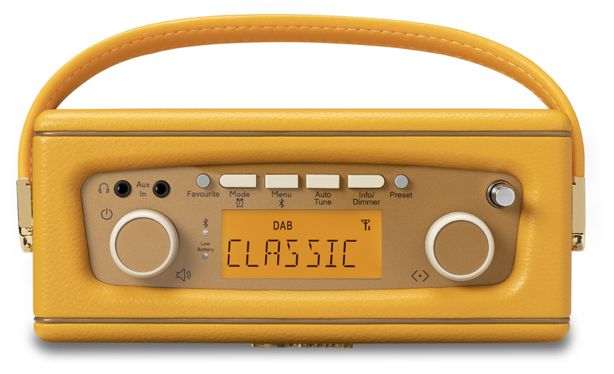 Bluetooth DAB, DAB+, FM Radio Tragbar  Revival Uno BT (Gelb) 