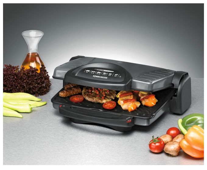 2 Zone(n) 1800 W mit 330 x 220 mm Fläche (Anthrazit, Metallisch) KG1800 Kontaktgrill 