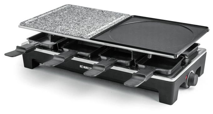 Raclettegrill für 8 Personen 1350 W  RCS1350 (Schwarz/Edelstahl) 