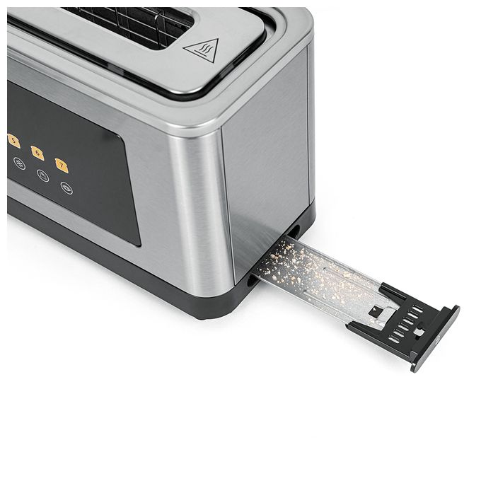 Toaster 2 Scheibe(n) 7 Stufen  TOL1000 (Edelstahl, Schwarz) 