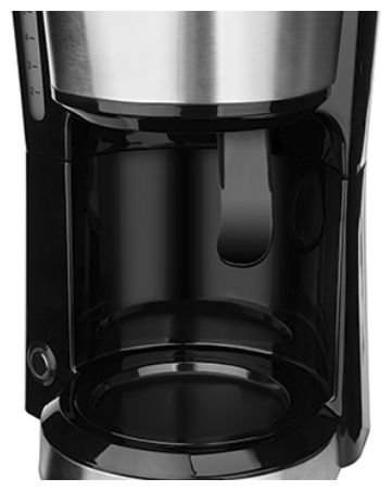 5 Tassen Filterkaffeemaschine 0,6 l  24210-56 Compact Home (Schwarz, Edelstahl) 