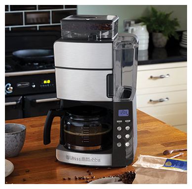 10 Tassen Filterkaffeemaschine 1,2 l  25610-56 Grind and Brew (Schwarz, Edelstahl) 