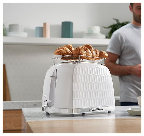 Toaster 850 W 2 Scheibe(n) 6 Stufen  26060-56 Honeycomb (Weiß) 