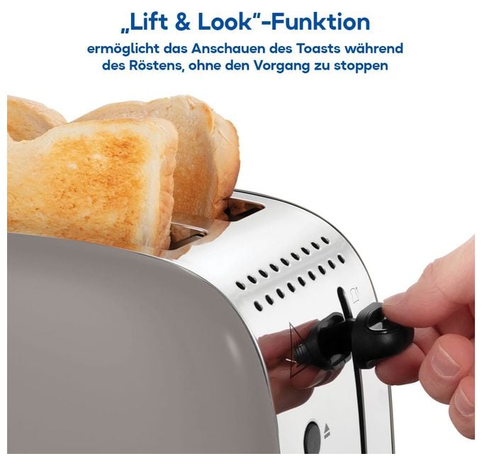 Toaster 1670 W 2 Scheibe(n) 6 Stufen  26931-56 Colours Plus (Schwarz, Mokka) 