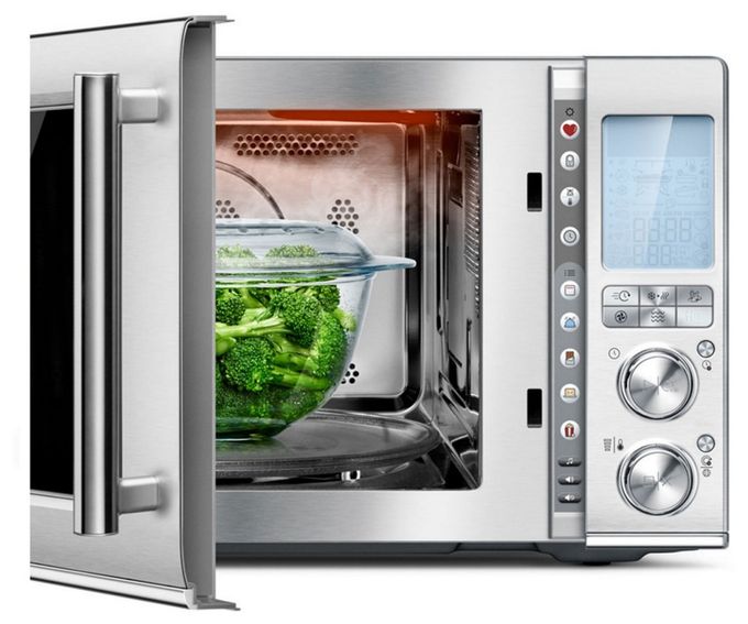 Freistehende Mikrowelle 1100 W Größe: groß Grill  The Combi Wave 3in1 (Edelstahl) 