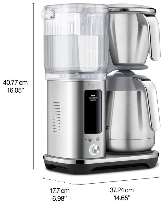 12 Tassen Thermo Filterkaffeemaschine 1,8 l  The Luxe Brewer (Edelstahl) 